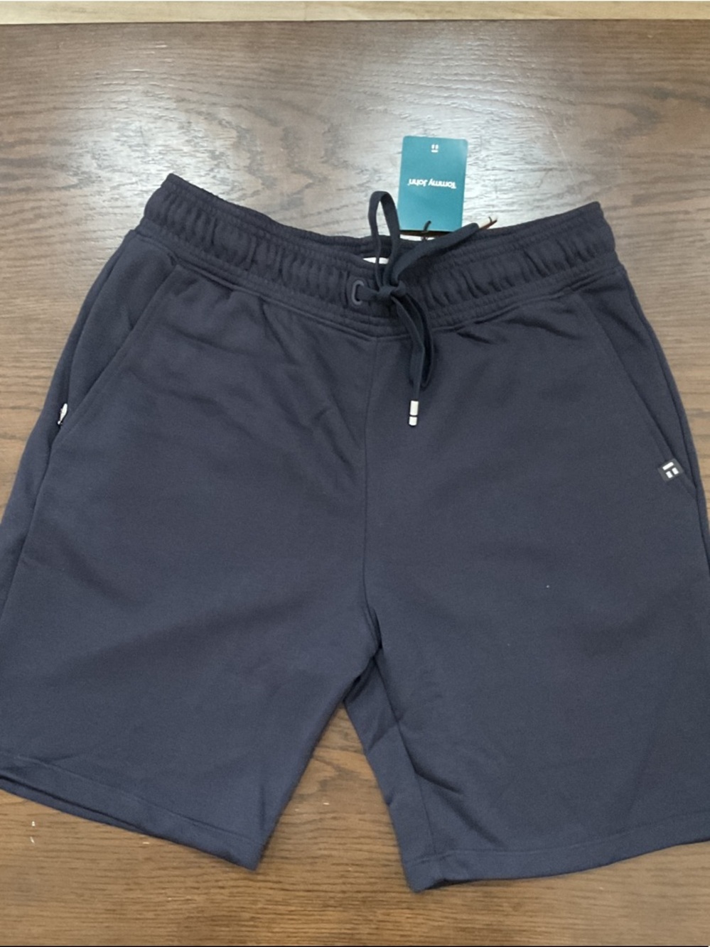 Tommy John Navy Blue Athletic Drawcord Knit Shorts